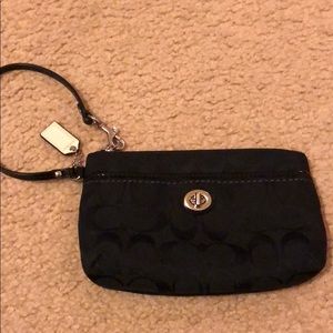 Small coach wristlet